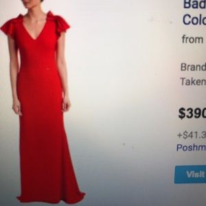 Red Badgley Mischka Dress